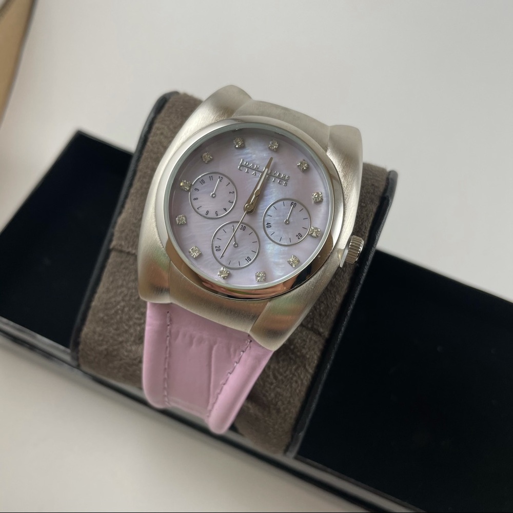 Pink\light Purple & Silver Three Dial Watch - Picture 8 of 8